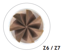 HPMT VHM Mehrzahnfräser, 7Z, 20,0mm, ungl. Drall, Freist., 36-52 HRC, TiSiN