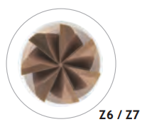HPMT VHM Mehrzahnfräser, 7Z, 20,0mm, ungl. Drall, 36-52 HRC, TiSiN