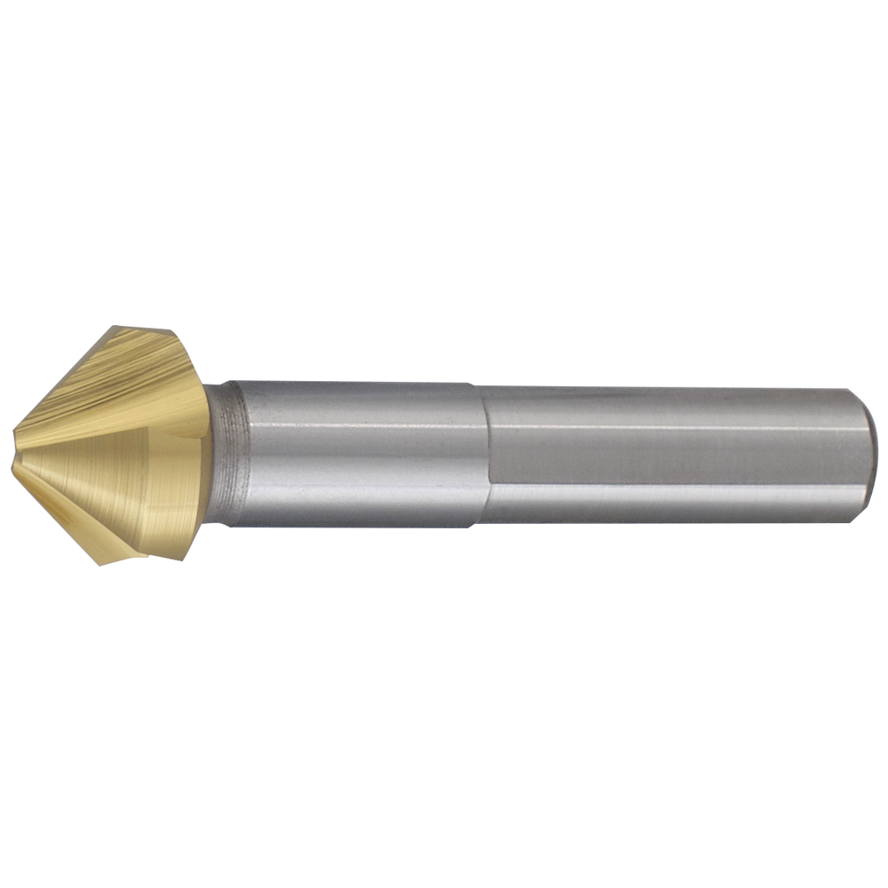 Kegelsenker HSS 90° 6,3-20,5mm harmonische Teilung TiN (6-teilig)