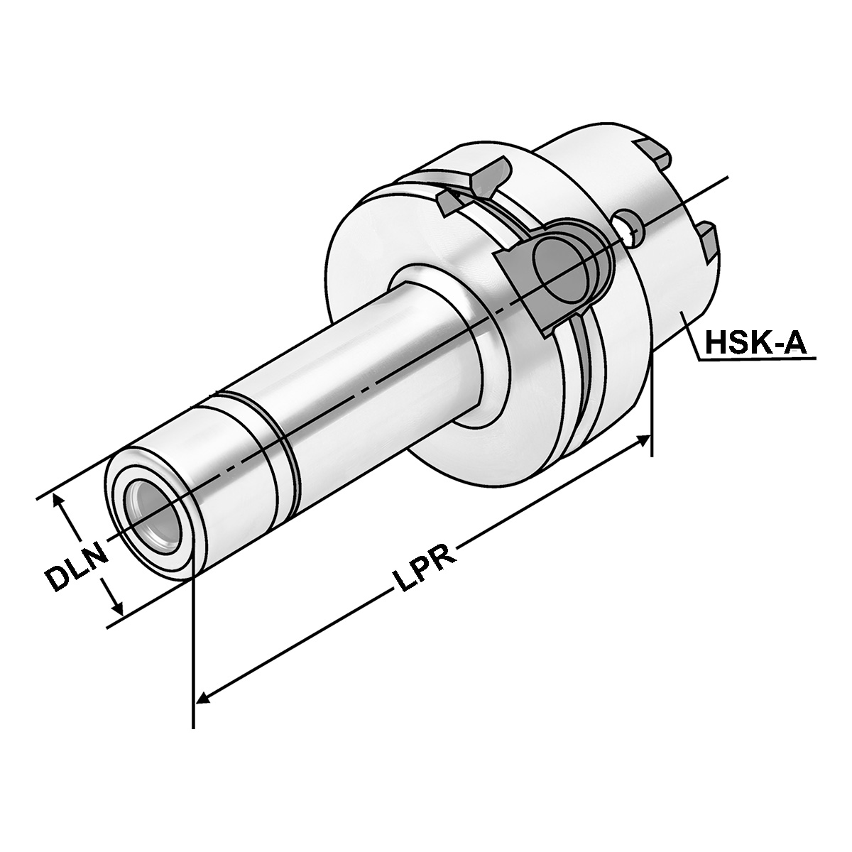 Spannfutter HSK 63-1/10-100 KPS10 DIN 69893 (ISO 15488) Form A