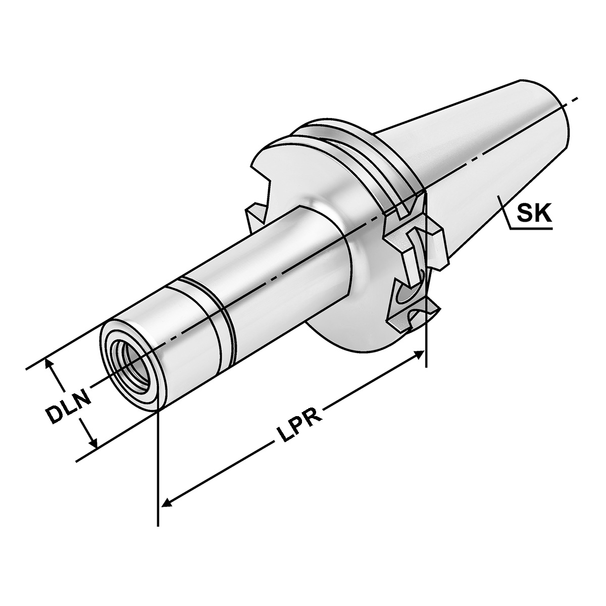 Spannfutter SK 30-4/16-90 KPS16 DIN 69871 AD