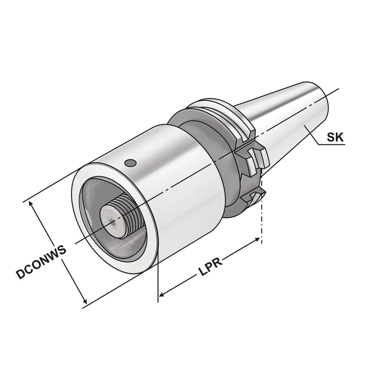 Reduzierhülse SK 40 - PSK 40 - 40 DIN 69871 AD