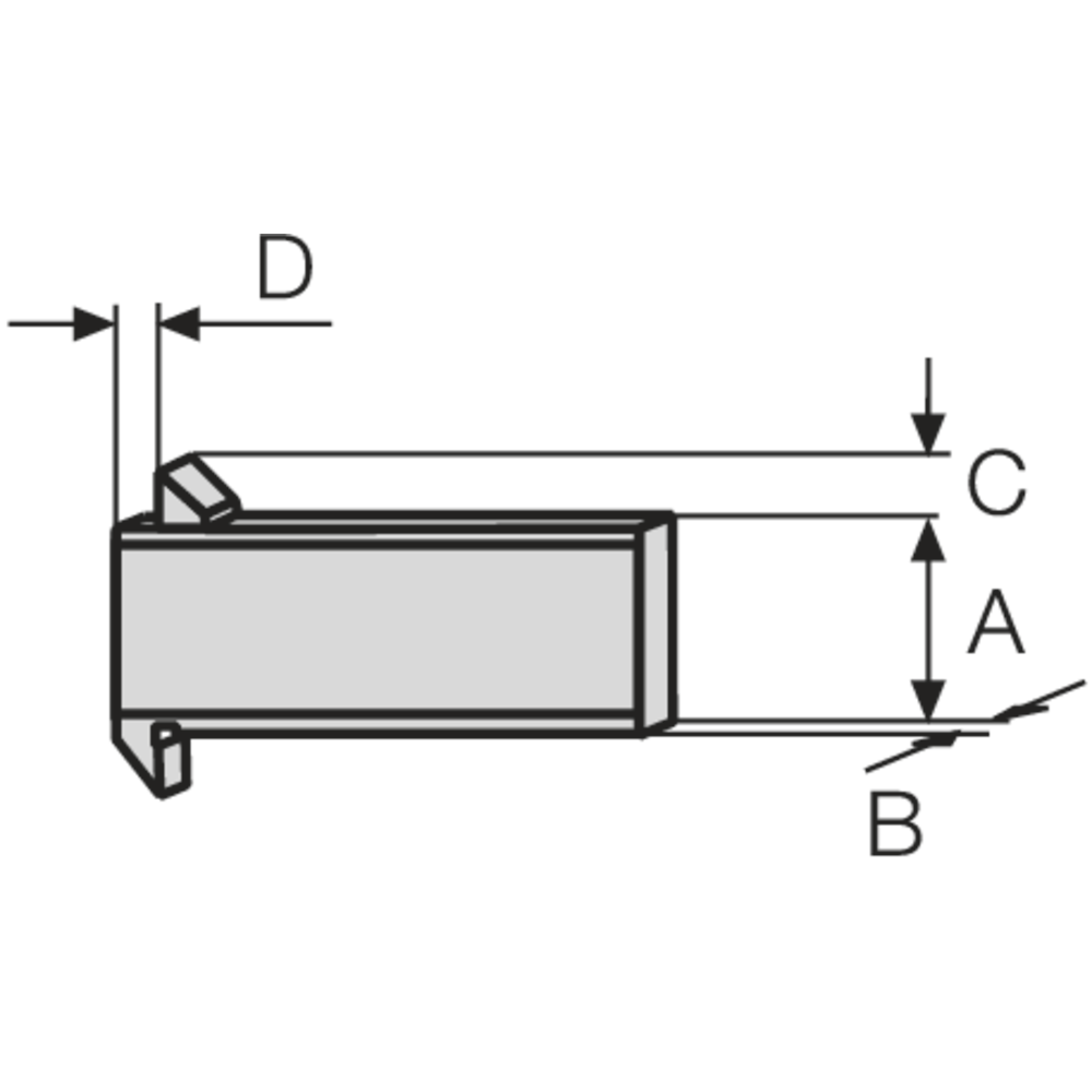 Tiefenmessschieber 200mm (0,05mm) mit versetzten Messflächen
