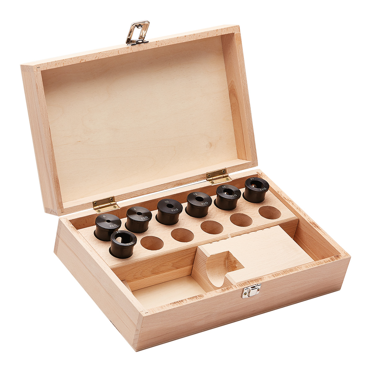 Reduzierungen für VDI Bohrstangenhalter 6 teiliger Satz im Holzkasten