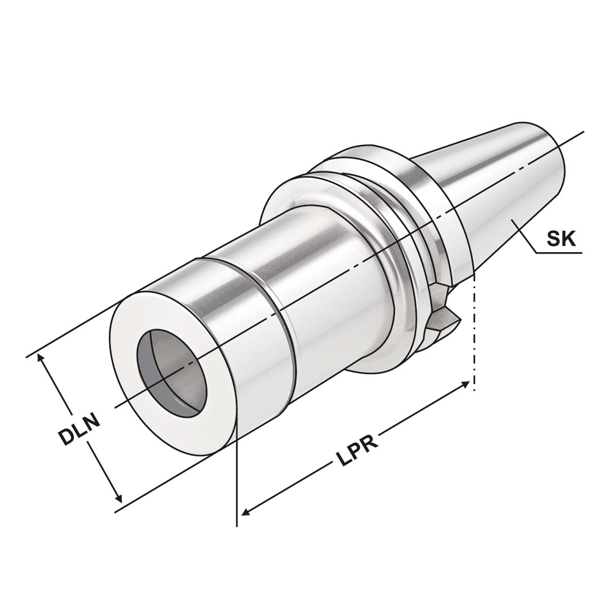 Präzisions-Spannzangenfutter ER BT 40-2/20-125 ER32 JIS B 6339 (MAS-BT) AD