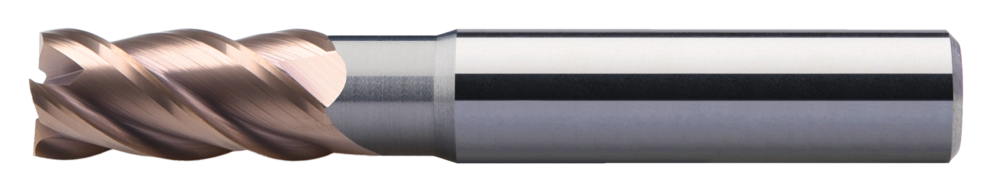 HPMT VHM Schaftfräser, 4Z, 20.0mm, ungl. Tlg./Drall, 36-52 HRC, TiSiN