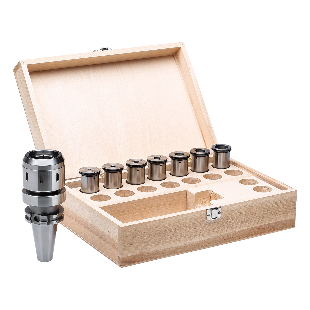 Hochleistungs-Kraftspannfutter SK 50-25-90 DIN 69871 AD/B System HKS im Holzkasten