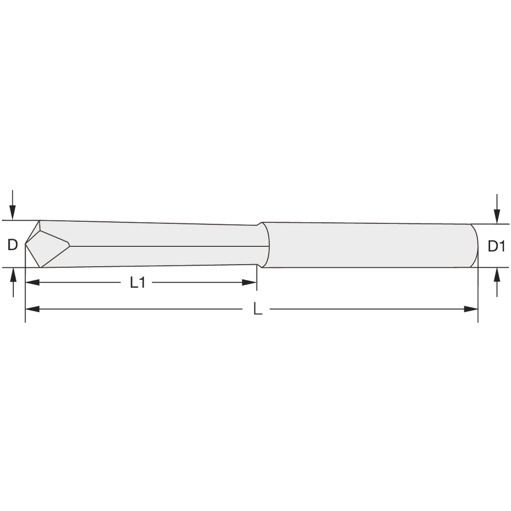 Gewindebohrer-Ausbohrer VHM 8,5mm TIN (für M10)