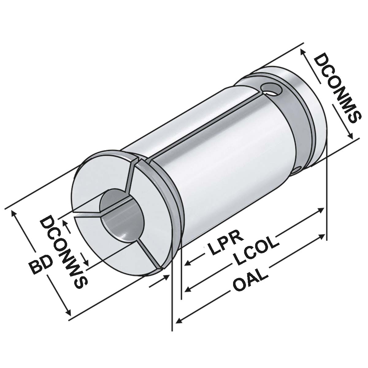 Reduzierung für Hochleistungs-Kraftspannfutter D=32 | d=6