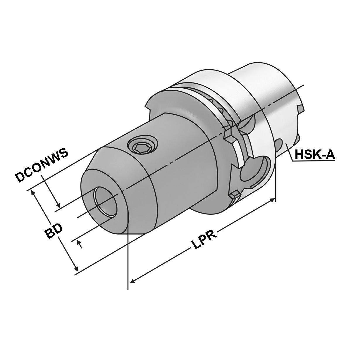 Fräseraufnahme HSK 100-40-105 DIN 69893 Form A