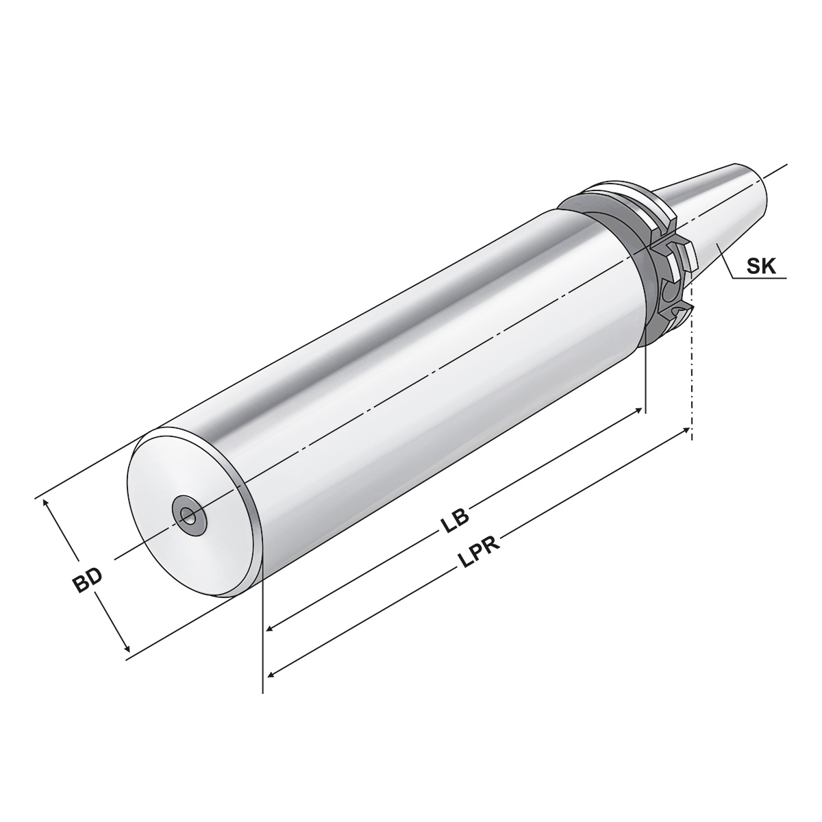 Bohrstangenrohling SK 40-63-250 DIN 69871 A