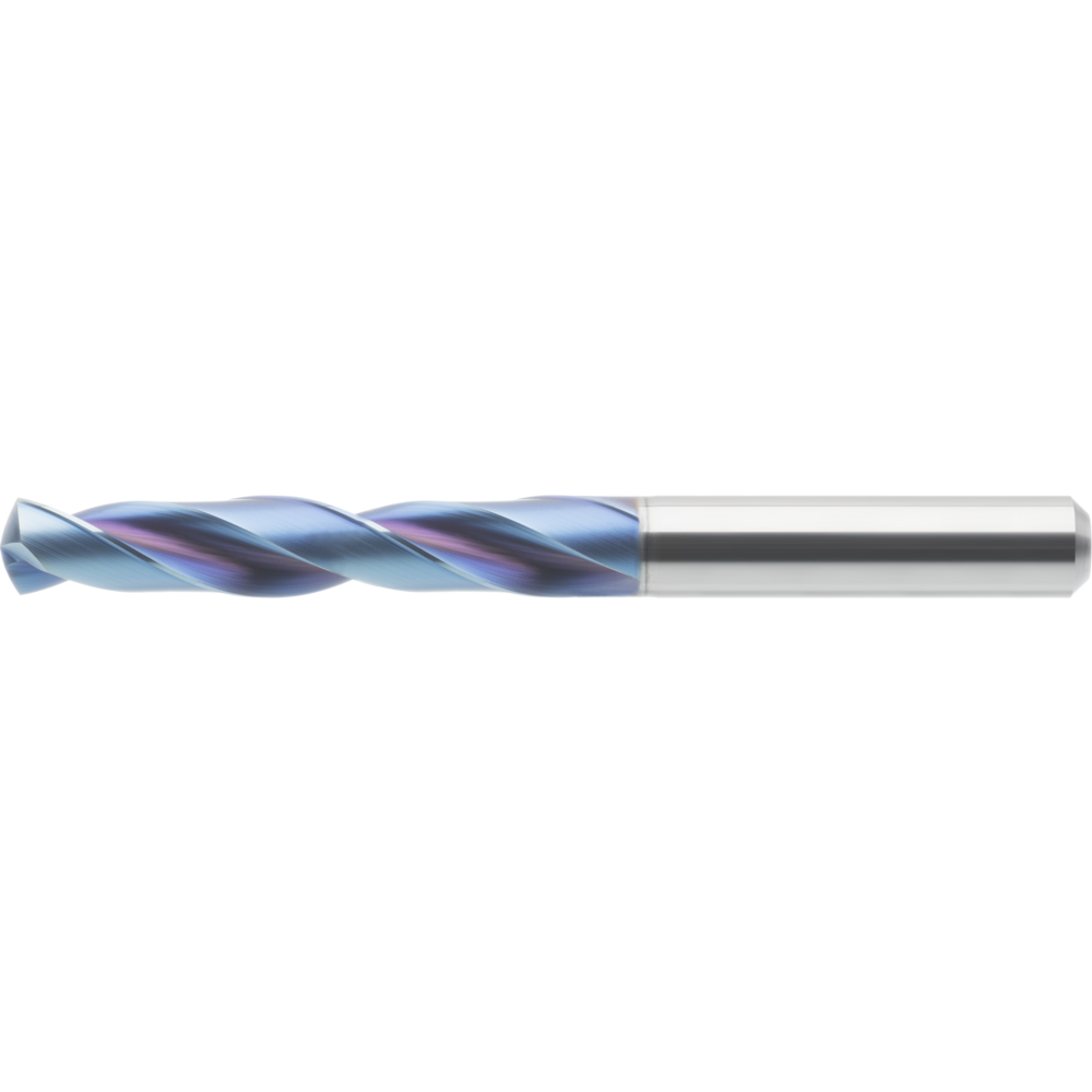 Spiralbohrer VHM HARD 5xD 2mm TiAlSiN