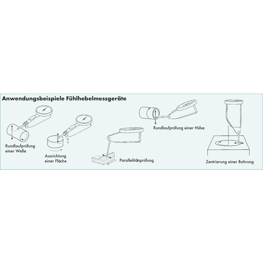 Fühlhebelmessgerät 0,14mm (0,001mm) Skala 0-70-0, Außenring-Ø40mm