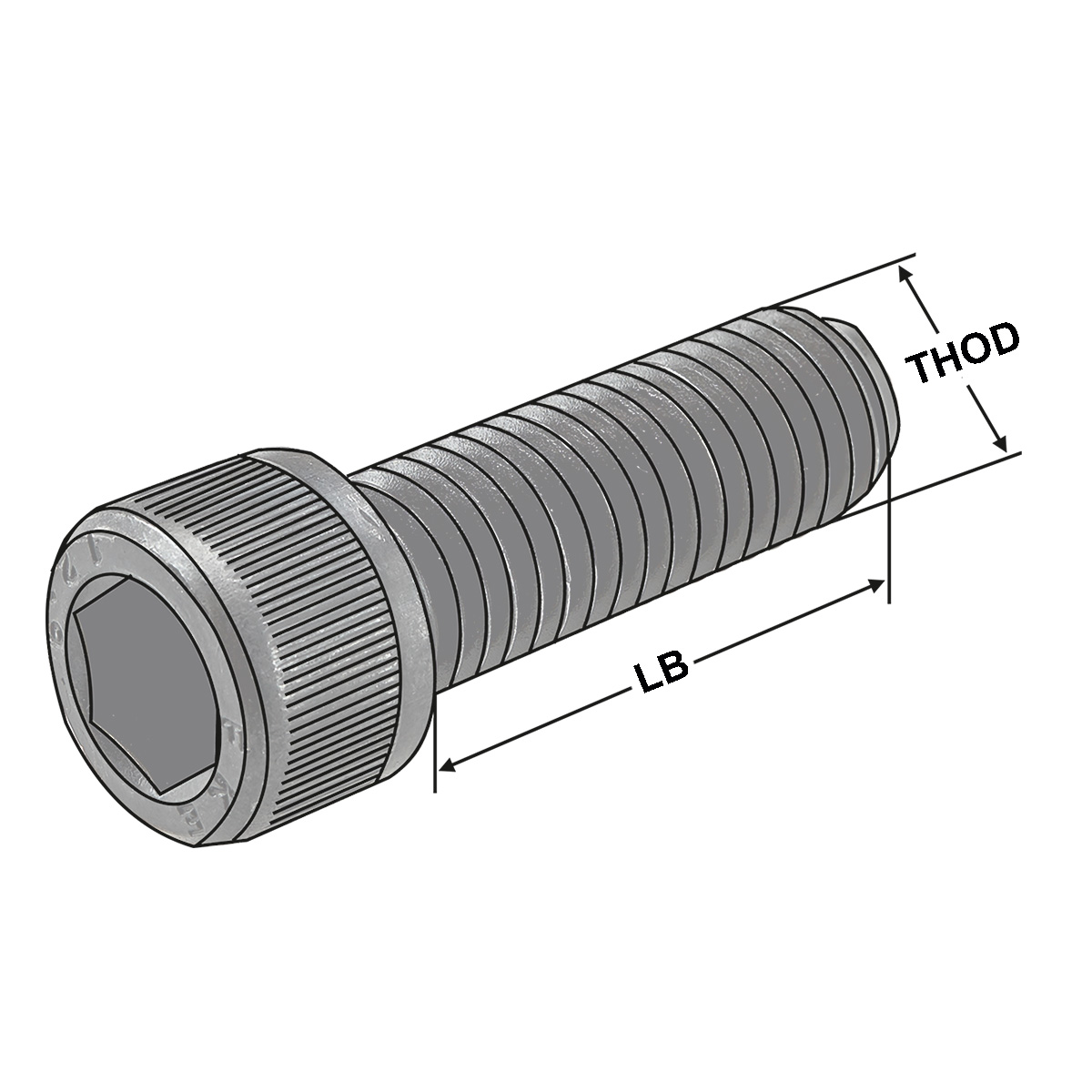 Zylinderschrauben M20 x 40 DIN912 für Quernut-Aufsteckdorne Ø 40 mm