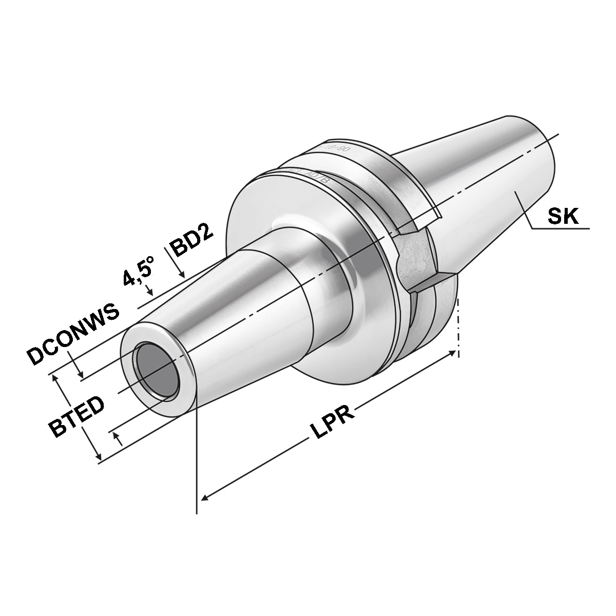 Schrumpffutter BT 40-12-90 JIS B 6339 (MAS-BT) AD/B